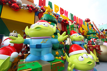 Image showing HONG KONG - 13 NOV, Toy Story Christmas decorations release in H