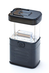 Image showing Black lamp for camping use