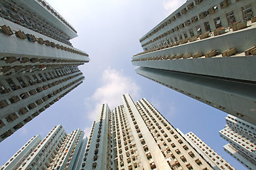 Image showing Hong Kong apartment blocks