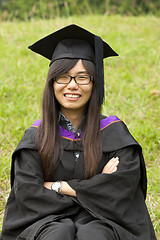 Image showing Asian girl graduation 