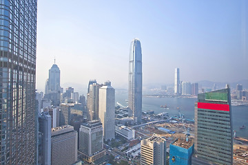 Image showing Hong Kong skyline and office buildings