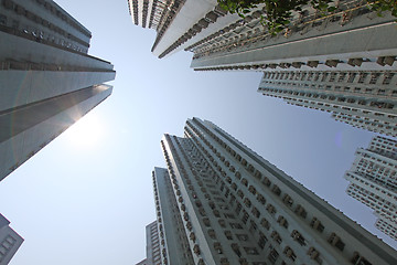 Image showing Hong Kong apartment blocks