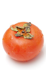 Image showing Orange persimmon isolated on white background
