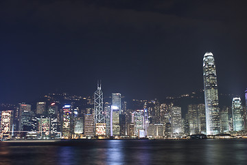 Image showing HONG KONG - 9 DEC, Hong Kong night view with various Christmas d