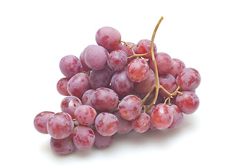 Image showing Red grapes isolated on white background