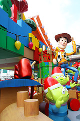 Image showing HONG KONG - 13 NOV, Toy Story Christmas decorations release in H