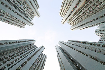 Image showing Hong Kong apartment blocks