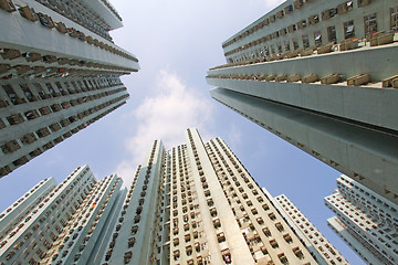 Image showing Hong Kong apartment blocks