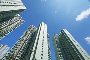 Image showing Hong Kong apartment blocks