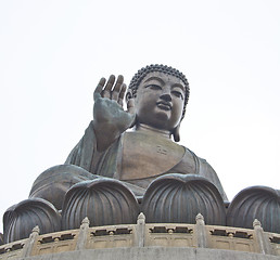 Image showing The Big Buddha in Hong Kong Lantau Island