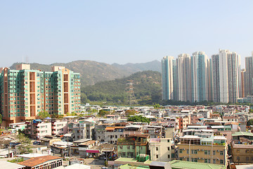 Image showing Hong Kong downtown and residential buildings