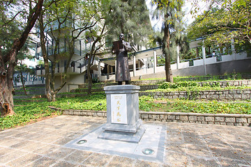 Image showing Sun Yat-sen Statue in Hong Kong