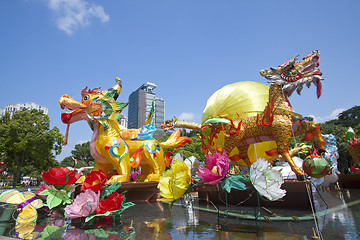 Image showing HONG KONG - SEPT 12; New Territories West Mid-Autumn Lantern Car