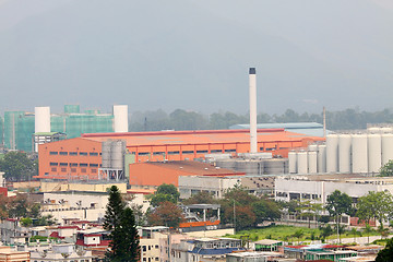 Image showing Modern factories in Hong Kong