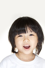 Image showing Asian young girl smiling