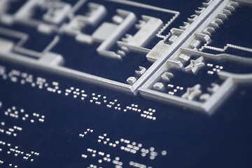 Image showing Braille for bilnd people