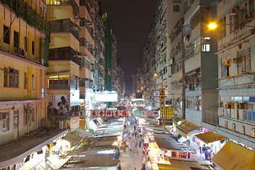 Image showing HONG KONG - NOVEMBER 15, One of the largest market - Fa Yuen Str