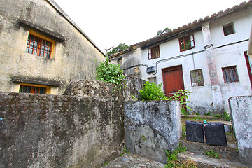 Image showing Rural houses in a Hong Kong village 