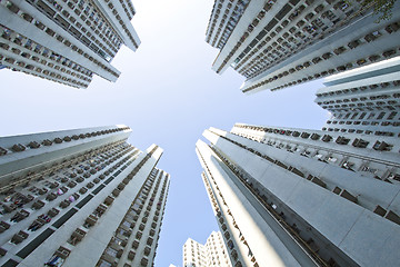 Image showing Hong Kong apartment blocks