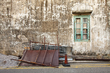 Image showing Vintage wall and window