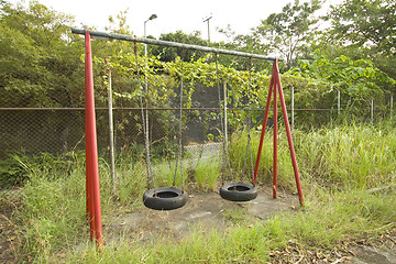 Image showing Swing alone in the park 