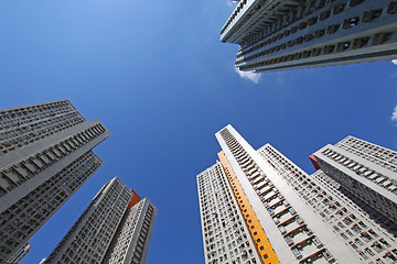 Image showing Hong Kong apartment blocks