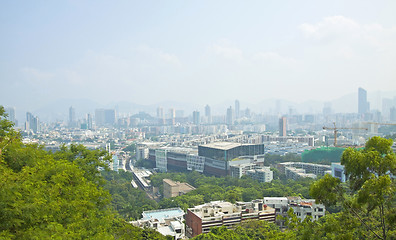 Image showing Kowloon area of Hong Kong downtown at day time 