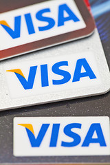 Image showing Credit cards (visa type) 