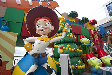 Image showing HONG KONG - 13 NOV, Toy Story Christmas decorations release in H