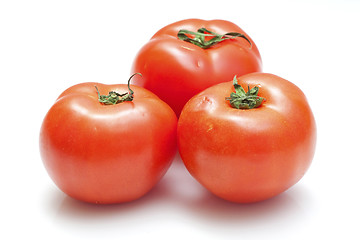 Image showing Tomatoes isolated on white background