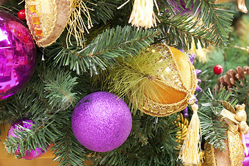 Image showing Christmas decorations background