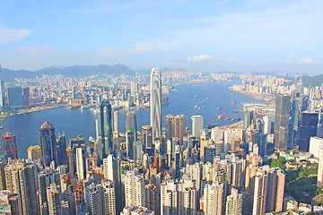 Image showing Hong Kong view from the peak 