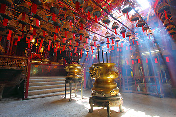 Image showing Man Mo Temple in Hong Kong, it is one of the famous temple. 