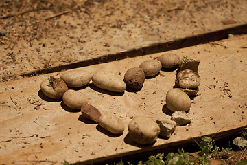 Image showing Heart made by stones 