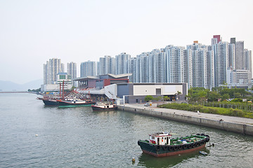 Image showing Tuen Mun, one of a Hong Kong downtown.