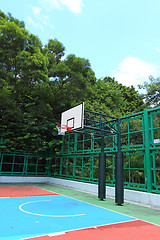 Image showing Basketball court in abstract view 