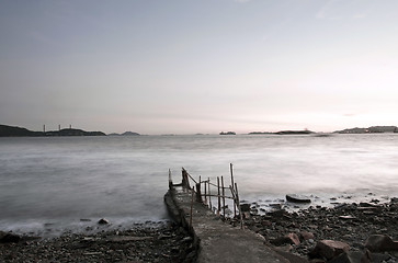 Image showing Desolated pier landscape