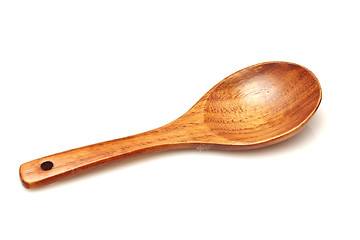 Image showing Wooden spoon isolated on white background