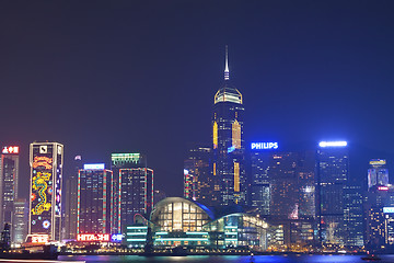 Image showing Hong Kong night view at Christmas