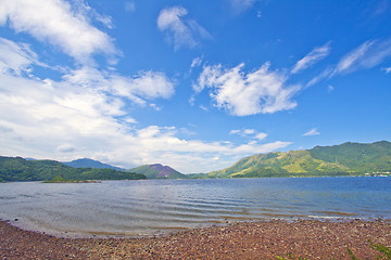 Image showing Sea and mountain landscape 