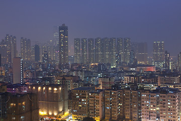 Image showing Hong Kong downtown at night