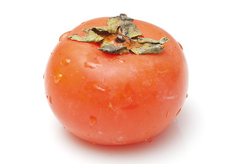 Image showing Orange persimmon isolated on white background