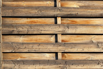 Image showing old wooden fence texture