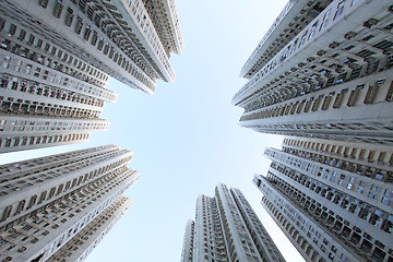 Image showing Hong Kong apartment blocks