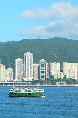 Image showing Star Ferry in Hong Kong. It is one of the oldest transportation 