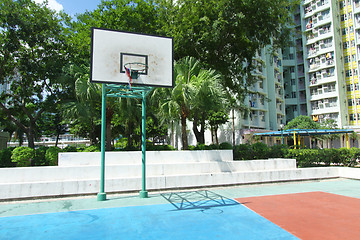 Image showing Basketball court 