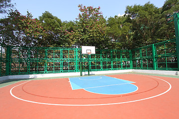Image showing Basketball court in abstract view 
