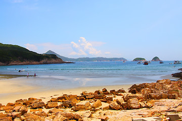 Image showing Beautiful beach in Hong Kong at summer time