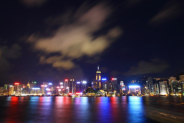 Image showing Hong Kong skyline at night