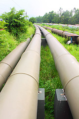 Image showing Industrial machines and pipes in a power plant